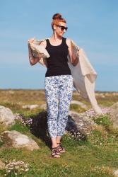 Summer Sightseeing Outfit | Floral Trousers and a Cover Up