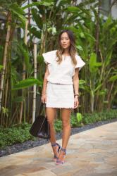 White Denim Dress