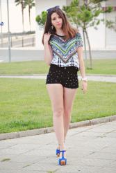 Ethnic crop top