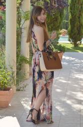 La longue robe fleurie