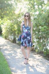 floral fit and flare