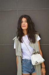 Sleeveless Trench Coat