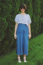 MAXI DENIM PINAFORES