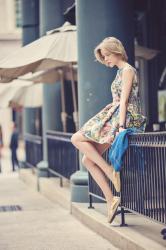 RSTHECON: FLORAL DRESS FOR A HOT DAY IN DALLAS