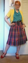Monday Plaid: Purple, Yellow, Red and Turquoise
