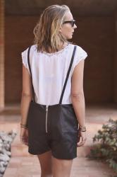 Leather overalls