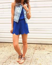 Eyelet Romper