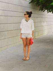 Watermelon print shorts