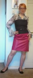 Casual Friday: Bustier and Hot Pink Leather