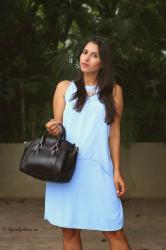 Fashion How to style Periwinkle Sheath Dress 