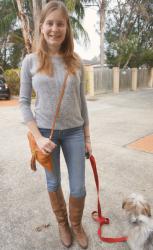 Winter Outfits: Skinny Jeans and Leather Boots