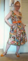 Bigass Weekend Round-Up: Spanish Ladies, Chartreuse Silk and Lavender Brocade (with a Hair Attack!)