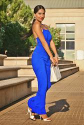 Blue jumpsuit