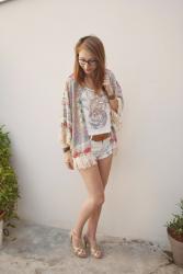 Vintage kimono floral