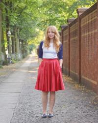 Satin Skirt and a PomPom