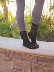 Stance BGlam Socks in Black & Grey