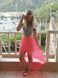 Vakantie outfit #2 - Stripes & Neon