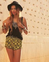 The tribal printed shorts