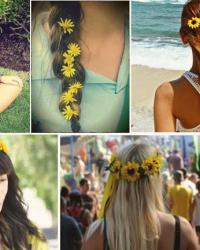 DIY: flower bun/ponytail holder