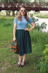 Outfit: Vintage Collared Sweater 