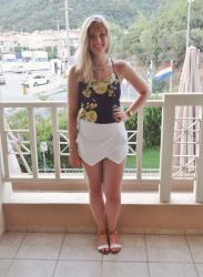 Vakantie Outfit #4 - Flowers & Skorts