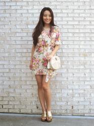 The One Shoulder Floral Dress