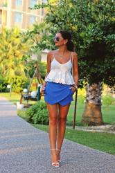vacation outfit: skort