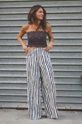 Striped Palazzo {Look #1}