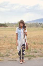 Lace & Aztec Print
