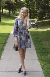 Gingham Smock Dress