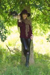 Jazzing Up A Country Walk With Leather & Wellies