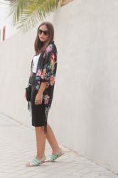 Kimono de flores