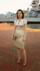 Date Night - Neutral Alba Moda Dress