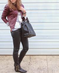 Fall Preview Friday || Leather + Plaid