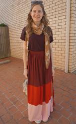 Ombre Colour Block Maxi Skirt | Raues Custom Clothing Review