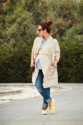 Look premamá 15: Trench