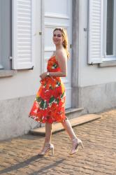 Floral Zara Dress and Cat Eye Sunglasses