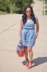 The chambray dress and August Ipsy