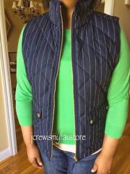 J. Crew Excursion Vest in Pinstripe 