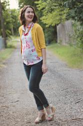 Maternity Style: Floral & Yellow