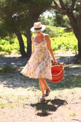 Sundress and Basket in the Vaucluse