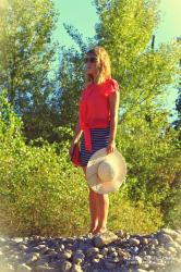 Navy + Coral