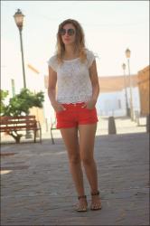 Lace and red in Fuerteventura island