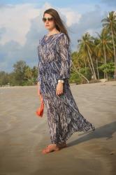 Blue Maxi Summer Dress