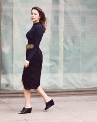 the black midi skirt