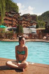 Pool in the middle of the mountains