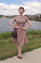 Outfit: Blush Pink 1950's Dress 