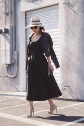 LBD Style: Maison Michel Straw Hat and DIY Bow Sandals
