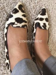 J. Crew Collection Harper Calf Hair Flats 