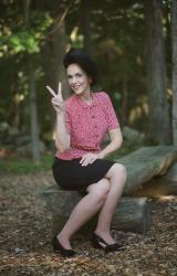 1940s Blouse and Lauren's Smooth Sailing Trousers.